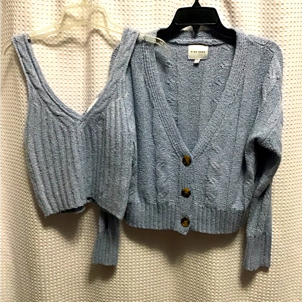 Pink Rose sweater set